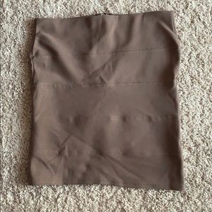 No name lt brown elastic skirt